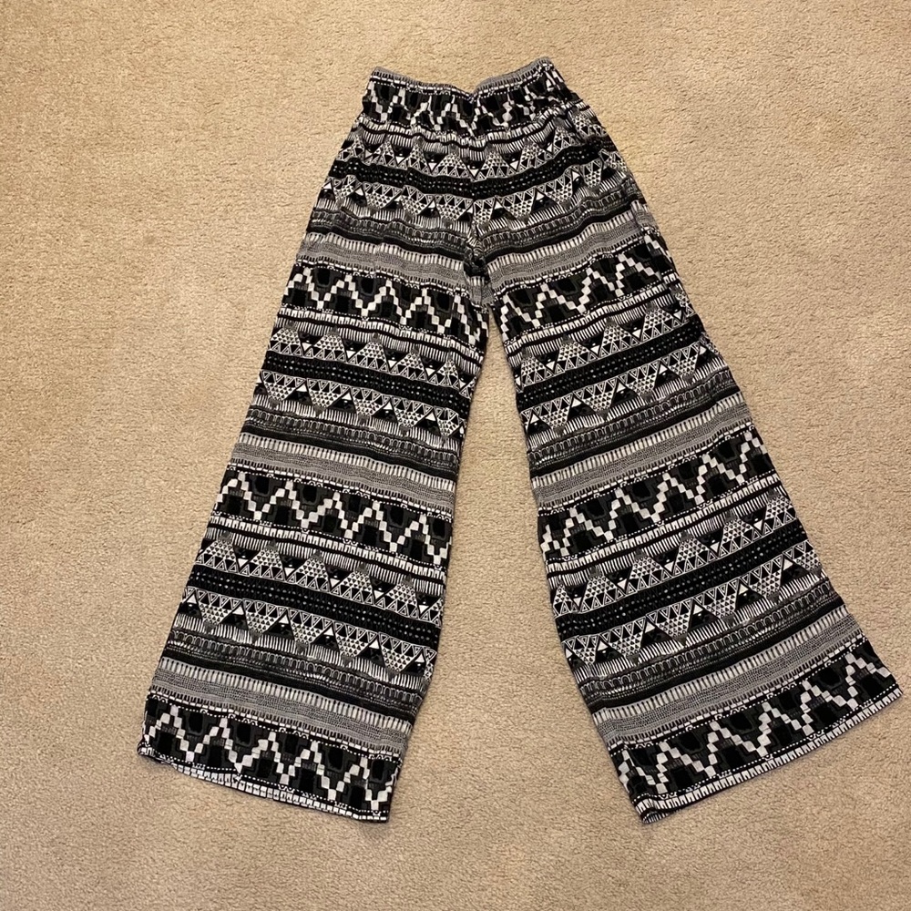 Mossimo Supply Wide Leg pants Target sz XS B&W
